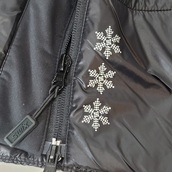 Swix Romsdal 2 Black Side Zip No Bulk Insulated Quilted Winter Skirt - Size XS - Picture 6 of 12